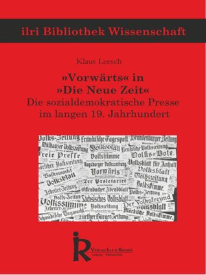 cover image of »Vorwärts« in »Die Neue Zeit«